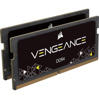 Corsair SO-DIMM 64 GB DDR4-3200 (2x 32 GB) Dual-Kit, Arbeitsspeicher schwarz, CMSX64GX4M2A3200C22, Vengeance