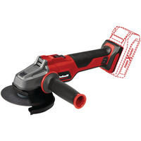 EINHELL Professional Akku-Winkelschleifer AXXIO 18/115 Q, 18Volt rot/schwarz, ohne Akku und Ladegerät