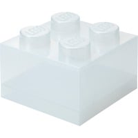 Room Copenhagen LEGO Storage Brick 4 Top Lid Glitter , Aufbewahrungsbox transparent