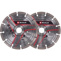EINHELL Diamant-Trennscheiben 4350736, Ø 125mm 2 Stück, für Mauernutfräsen