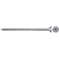 fischer Spanplattenschraube ClassicFast II 6,0x100 Senkkopf TX 100 Stück, mit Teilgewinde, verzinkt