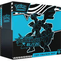 Pokémon-TCG: Karmesin & Purpur – Schwarze Blitze Top Trainer Box, Sammelkarten