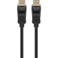 goobay Essential Kabel DisplayPort Stecker > DisplayPort Stecker, 8K / 144Hz schwarz, 3 Meter, 54 Gbit/s, DisplayPort 2.0 / 2.1