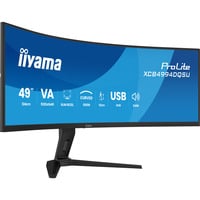 iiyama ProLite XCB4994DQSU-B1, LED-Monitor 124 cm (49 Zoll), schwarz (matt), DQHD, VA, Curved, HDMI, DP, USB-C, USB-Hub, 120Hz Panel
