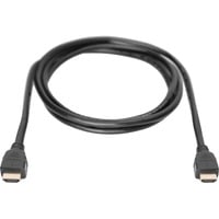 Digitus HDMI Ultra High Speed Anschlusskabel, mit Ethernet, UHD 8K schwarz, 1 Meter