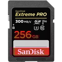 SanDisk Extreme PRO 256 GB SDXC, Speicherkarte schwarz, UHS-II U3, Class 10, V90