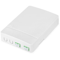 Digitus FTTH Gehäuse mit 2x LC/APC DX Kupplung weiß
