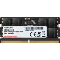 ADATA SO-DIMM 16 GB DDR5-5600 , Arbeitsspeicher schwarz, AD5S560016G-S, Premier Tray