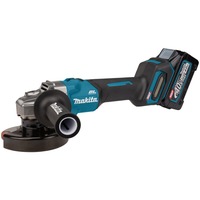 Makita Akku-Winkelschleifer GA008GM201 XGT, 40Volt blau/schwarz, 2x Li-Ion XGT Akku 4,0Ah, MAKPAC Gr.4