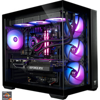 Thermaltake FTW RTX 5070 Ti Black, Gaming-PC schwarz/transparent, Windows 11 Home