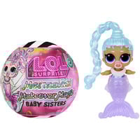 MGA Entertainment L.O.L. Surprise Mermaids! Makeover Magic Baby Sisters, Spielfigur sortierter Artikel, eine Figur