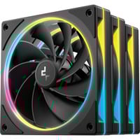 DeepCool FL12R SE 3IN1, Gehäuselüfter schwarz, Reverse 3er Pack, 120 mm