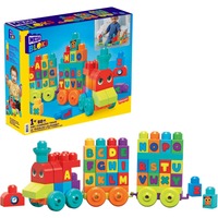 Fisher-Price MEGA BLOKS ABC Lernzug, Konstruktionsspielzeug