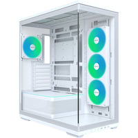 Montech TG3 White, Tower-Gehäuse weiß, Tempered Glass x 2