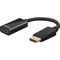 goobay Adapterkabel DisplayPort > HDMI 8K / 60Hz schwarz, 10cm Kabel