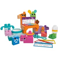 Fisher-Price MEGA BLOKS Musikspaß Bauernhoftiere, Konstruktionsspielzeug