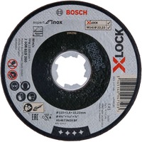 Bosch PRO Stainless Steel and Metal X-LOCK Trennscheibe, Ø 115mm Bohrung 22,23mm, AS 46 T INOX BF, gerade