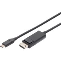 Digitus USB Gen 2 Adapterkabel USB-C > DisplayPort 4K schwarz, 2 Meter