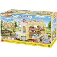EPOCH Traumwiesen Sylvanian Families - Erlebniskindergarten Bus Regenbogen, Konstruktionsspielzeug 