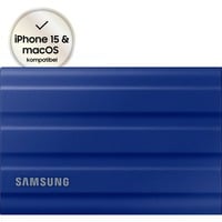 Samsung Portable SSD T7 Shield 1 TB, Externe SSD blau, USB-C 3.2 Gen 2 (10 Gbit/s), extern