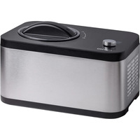 Unold 2-in-1 Eismaschine & Joghurtbereiter EVA edelstahl/schwarz, für 1.500ml Eiscreme, 120 Watt Kompressor