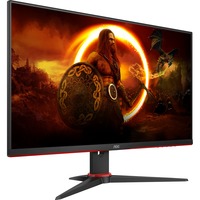 AOC 24G2SAE/BK, Gaming-Monitor 61 cm (24 Zoll), schwarz/rot, FullHD, VA, AMD Free-Sync, 165Hz Panel
