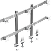 ICY BOX Damond Stand 666, Monitorhalterung silber
