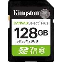 Kingston Canvas Select Plus 128 GB SDXC, Speicherkarte UHS-I U1, Class 10, V10