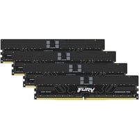 Kingston FURY RIMM 128 GB DDR5-6000 (4x 32 GB) Quad-Kit ECC, Arbeitsspeicher schwarz, KF560R32RBK4-128, Renegade Pro, Registred, INTEL XMP