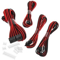 Phanteks Verlängerungskabel-Set Black/Red, 4-teilig schwarz/rot, 50cm