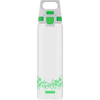 SIGG Trinkflasche Total Clear One MyPlanet "Green" 0,75L transparent/hellgrün, Ein-Hand-Verschluss ONE