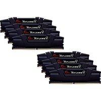 G.Skill DIMM 256 GB DDR4-3200 (8x 32 GB) Octo-Kit, Arbeitsspeicher schwarz, F4-3200C16Q2-256GVK, Ripjaws V, INTEL XMP