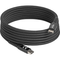 DeLOCK USB-C 2.0 Kabel mit magnetischer Textilummantelung schwarz, 2 Meter, PD 60 Watt