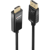 Lindy Display Port auf HDMI Adapterkabel mit HDR schwarz, 1m