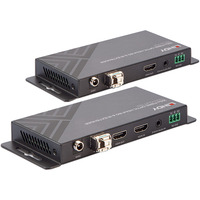 Lindy Fibre Optic HDMI Extender, HDMI Verlängerung schwarz, 300m, 18G, IR