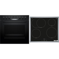 Bosch HND615LS67 Serie 6, Herdset schwarz