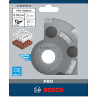 Bosch Professional PRO Abrasive Diamant-Topfscheibe, Ø 125mm, Schleifscheibe Bohrung 22,23mm, für Beton- und Winkelschleifer
