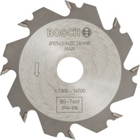 Bosch Professional Schlitzfräser Ø 105mm x 20mm, 8Z für Schattenfugenfräse GUF 4-22 A und PSF 22 A