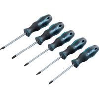 Makita Schraubendreher-Set E-10534, 5-tlg schwarz/blau, Ergonomisch, gummierter Handgriff