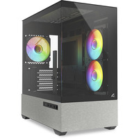 Sharkoon MK7 ARGB , Tower-Gehäuse schwarz, Tempered Glass x 2