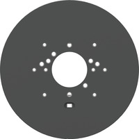 Ubiquiti Gang Box Montageplatte (UACC-GB-Plate-B), Deckenhalterung schwarz