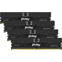 Kingston FURY DIMM 64 GB DDR5-5600 (4x 16 GB) Quad-Kit, Arbeitsspeicher schwarz, KF556R36RBK4-64, Renegade PRO, INTEL XMP