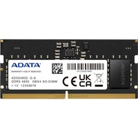 ADATA SO-DIMM 16 GB DDR5-4800  , Arbeitsspeicher schwarz, AD5S480016G-S, Premier