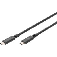 Digitus USB4 Gen 3x2 Kabel, USB-C Stecker > USB-C Stecker, 40Gbit/s schwarz, 1 Meter, PD 3.1, Laden mit 240 Watt