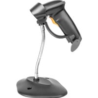 Digitus 2D Bluetooth Barcode Scanner, Barcode-Scanner schwarz, Akkubetrieb, mit Halterung, QR-Code kompatibel