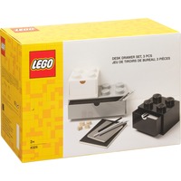 Room Copenhagen LEGO Schreibtischschubladen 3er-Set, Aufbewahrungsbox weiß