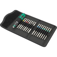 Wera Kraftform Kompakt 60 Tool Finder, 17-teilig, Steckschlüssel schwarz/grün, farbcodiert