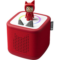 tonies Toniebox 2 Rot Starter Set Kreativ-Tonie Rot, Lautsprecher 