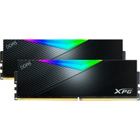 ADATA DIMM 32 GB DDR5-5600 (2x 16 GB) Dual-Kit, Arbeitsspeicher schwarz, AX5U5600C3616G-DCLARBK, XPG Lancer RGB, INTEL XMP, AMD EXPO
