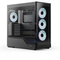 Aerocool P500A-BK-v1 , Tower-Gehäuse schwarz, Tempered Glass x 2